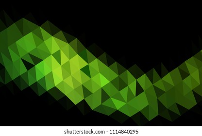 Light Green vector hexagon mosaic texture. A completely new color illustration in a vague style. The elegant pattern can be used as part of a brand book.