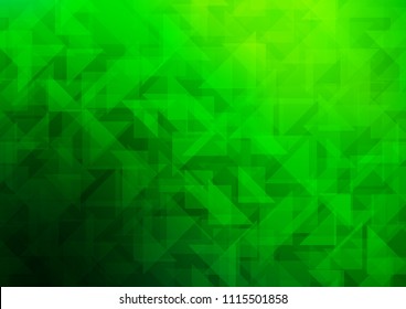 Light Green vector hexagon mosaic texture. An elegant bright illustration with gradient. The template can be used as a background for cell phones.