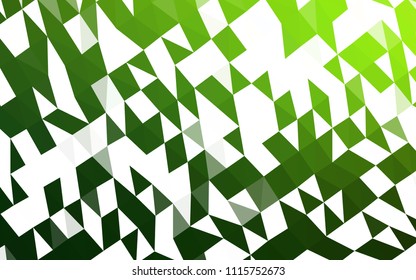 Light Green vector hexagon mosaic cover. A completely new color illustration in a vague style. The textured pattern can be used for background.