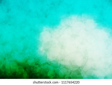 Light Green vector hexagon mosaic pattern. Brand new colored illustration in blurry style with gradient. The elegant pattern can be used as part of a brand book.