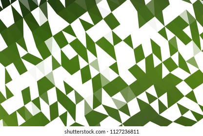 Light Green vector hexagon mosaic texture. Brand new colored illustration in blurry style with gradient. The polygonal design can be used for your web site.