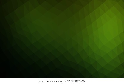 Light Green vector hexagon mosaic template. A completely new color illustration in a vague style. The completely new template can be used for your brand book.