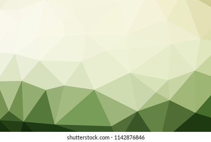 Light Green vector hexagon mosaic cover. Colorful abstract illustration with gradient. The elegant pattern can be used as part of a brand book.