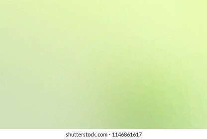 Light Green vector hexagon mosaic template. Colorful illustration in abstract style with gradient. The elegant pattern can be used as part of a brand book.