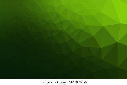 Light Green vector hexagon mosaic cover. Glitter abstract illustration with an elegant design. A completely new template for your business design.