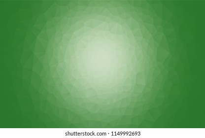 Light Green vector hexagon mosaic template. Colorful abstract illustration with gradient. Brand new style for your business design.