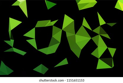 Light Green vector hexagon mosaic cover. Shining colored illustration in a Brand new style. The completely new template can be used for your brand book.