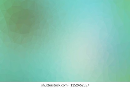 Light Green vector hexagon mosaic template. A vague abstract illustration with gradient. The completely new template can be used for your brand book.