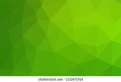 Light Green vector hexagon mosaic template. An elegant bright illustration with gradient. The template can be used as a background for cell phones.