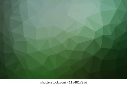 Light Green vector hexagon mosaic cover. Shining colored illustration in a Brand new style. The template can be used as a background for cell phones.