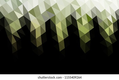 Light Green vector hexagon mosaic texture. A vague abstract illustration with gradient. The completely new template can be used for your brand book.