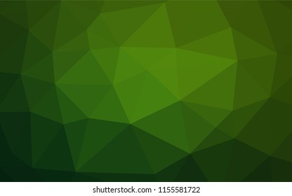 Light Green vector hexagon mosaic texture. A vague abstract illustration with gradient. Brand new design for your business.