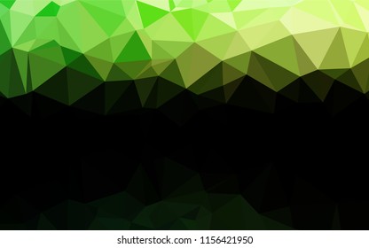 Light Green vector hexagon mosaic cover. Brand new colored illustration in blurry style with gradient. The template can be used as a background for cell phones.