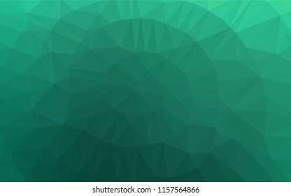 Light Green vector hexagon mosaic cover. Shining colored illustration in a Brand new style. Brand new style for your business design.