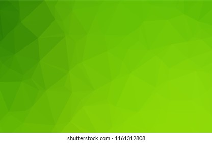 Light Green vector hexagon mosaic cover. Glitter abstract illustration with an elegant design. A completely new template for your business design.