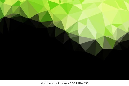 Light Green vector hexagon mosaic cover. Colorful abstract illustration with gradient. The elegant pattern can be used as part of a brand book.