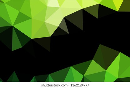 Light Green vector hexagon mosaic cover. A completely new color illustration in a vague style. The textured pattern can be used for background.
