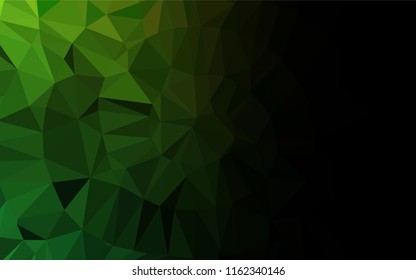 Light Green vector hexagon mosaic cover. Colorful abstract illustration with gradient. A new texture for your design.