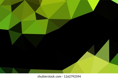 Light Green vector hexagon mosaic texture. Shining colored illustration in a Brand new style. The elegant pattern can be used as part of a brand book.