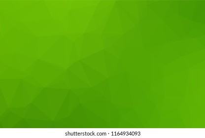 Light Green vector hexagon mosaic template. A vague abstract illustration with gradient. The completely new template can be used for your brand book.