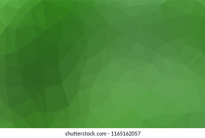 Light Green vector hexagon mosaic cover. Colorful illustration in abstract style with gradient. The elegant pattern can be used as part of a brand book.