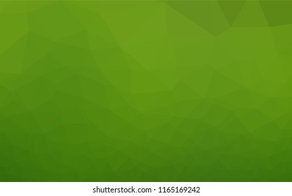 Light Green vector hexagon mosaic cover. A completely new color illustration in a vague style. The elegant pattern can be used as part of a brand book.