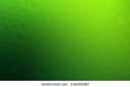 Light Green vector hexagon mosaic template. A completely new color illustration in a vague style. The template can be used as a background for cell phones.