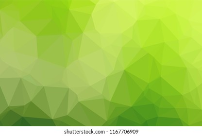 Light Green vector hexagon mosaic texture. A completely new color illustration in a vague style. Brand new design for your business.