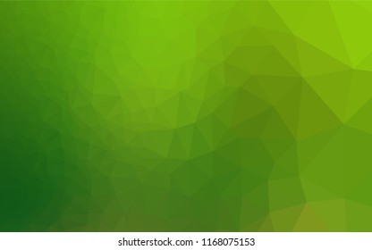 Light Green vector hexagon mosaic template. Modern geometrical abstract illustration with gradient. Brand new design for your business.