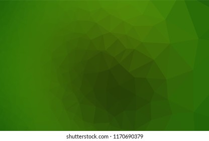 Light Green vector hexagon mosaic template. An elegant bright illustration with gradient. The textured pattern can be used for background.