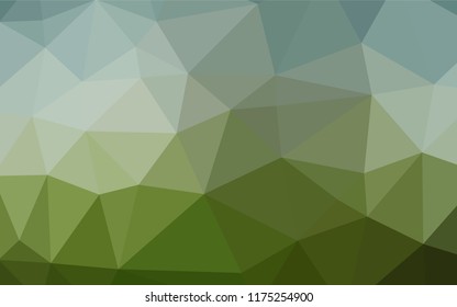 Light Green vector hexagon mosaic cover. Shining colored illustration in a Brand new style. A completely new template for your business design.