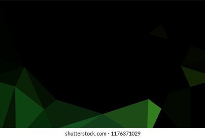 Light Green vector hexagon mosaic template. An elegant bright illustration with gradient. A completely new template for your business design.