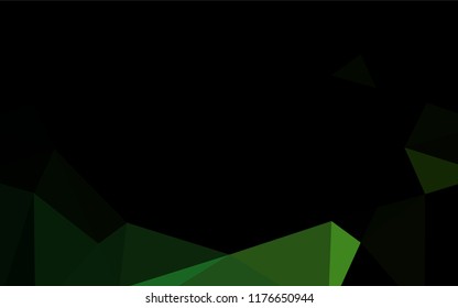 Light Green vector hexagon mosaic texture. An elegant bright illustration with gradient. The completely new template can be used for your brand book.