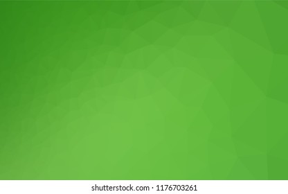 Light Green vector hexagon mosaic cover. Modern geometrical abstract illustration with gradient. Brand new design for your business.