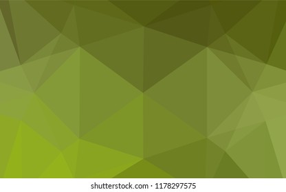 Light Green vector hexagon mosaic texture. A vague abstract illustration with gradient. The template can be used as a background for cell phones.
