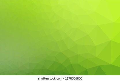 Light Green vector hexagon mosaic cover. Colorful abstract illustration with gradient. The elegant pattern can be used as part of a brand book.