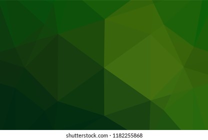 Light Green vector hexagon mosaic template. Glitter abstract illustration with an elegant design. The elegant pattern can be used as part of a brand book.