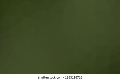 Light Green vector hexagon mosaic template. Modern geometrical abstract illustration with gradient. The template can be used as a background for cell phones.