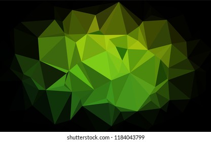 Light Green vector hexagon mosaic cover. Colorful illustration in abstract style with gradient. The textured pattern can be used for background.