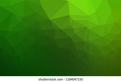Light Green vector hexagon mosaic texture. Glitter abstract illustration with an elegant design. Brand new design for your business.