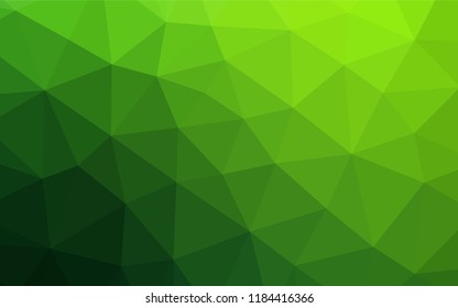 Light Green vector hexagon mosaic cover. A sample with polygonal shapes. The elegant pattern can be used as part of a brand book.