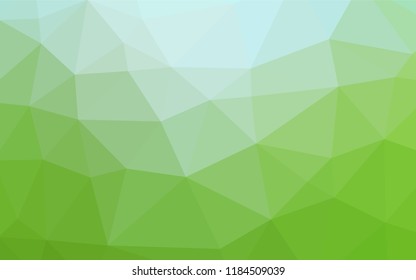 Light Green vector hexagon mosaic texture. Colorful abstract illustration with gradient. Brand new design for your business.