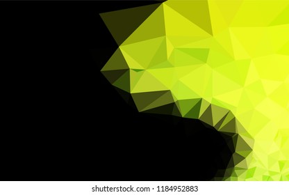 Light Green vector hexagon mosaic cover. A sample with polygonal shapes. The textured pattern can be used for background.