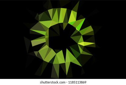Light Green vector hexagon mosaic cover. A vague abstract illustration with gradient. The polygonal design can be used for your web site.
