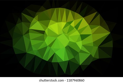Light Green vector hexagon mosaic template. A vague abstract illustration with gradient. The template can be used as a background for cell phones.