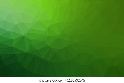 Light Green vector hexagon mosaic template. A vague abstract illustration with gradient. The template can be used as a background for cell phones.