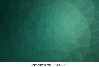 Light Green vector hexagon mosaic texture. Brand new colored illustration in blurry style with gradient. A new texture for your design.