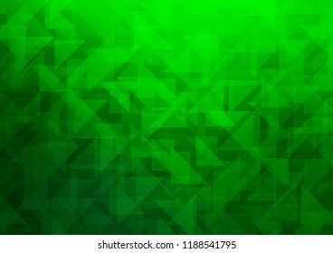 Light Green vector hexagon mosaic cover. A completely new color illustration in a vague style. The elegant pattern can be used as part of a brand book.