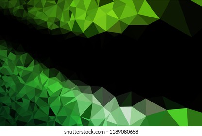 Light Green vector hexagon mosaic cover. Modern geometrical abstract illustration with gradient. The template can be used as a background for cell phones.