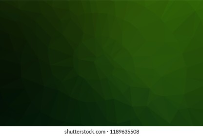 Light Green vector hexagon mosaic texture. A sample with polygonal shapes. The elegant pattern can be used as part of a brand book.